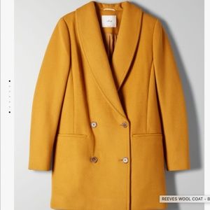 BRAND NEW Aritzia Double Breast Wool Coat